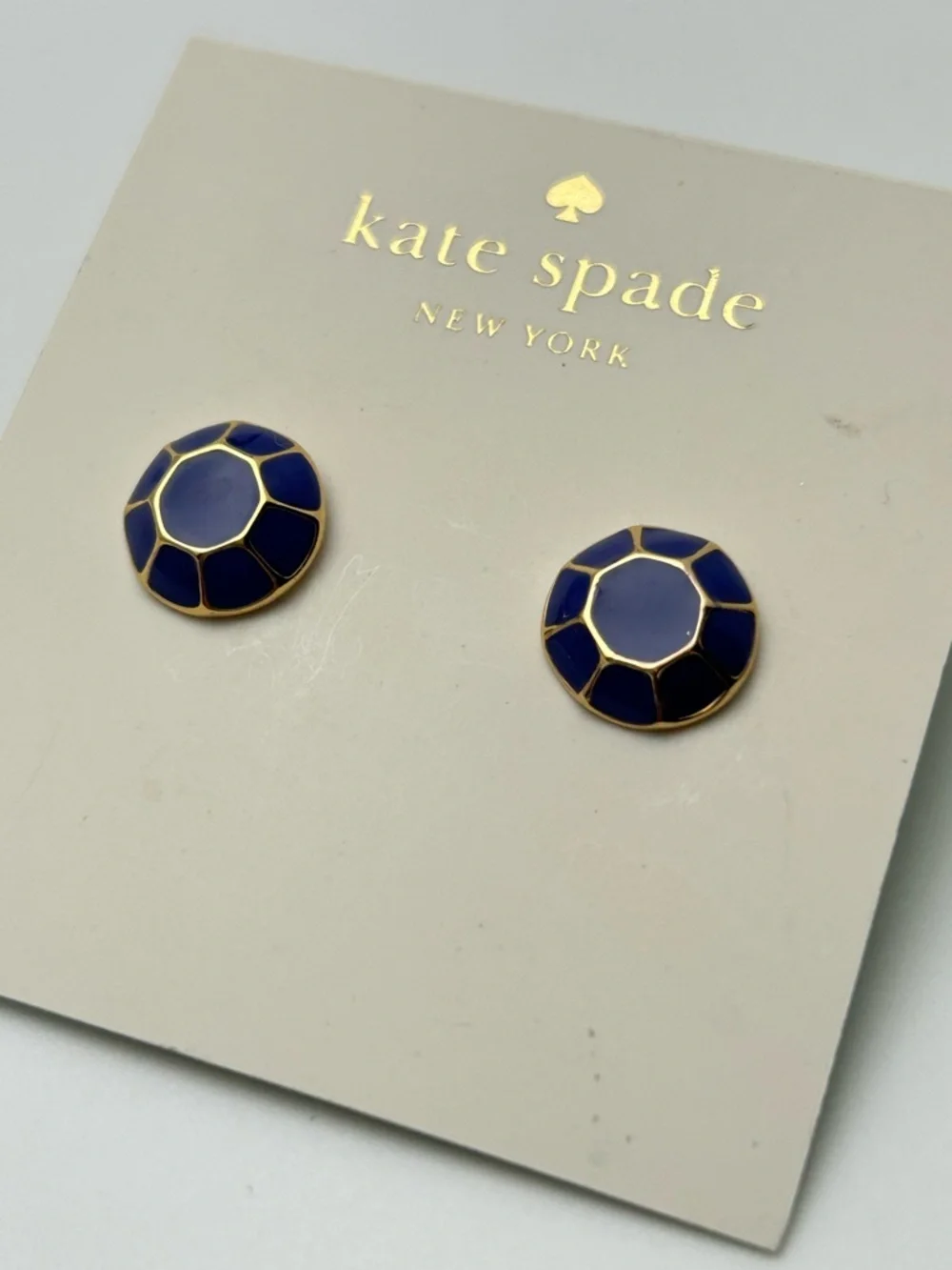 Kate Spade Blue Stud Earrings NWT